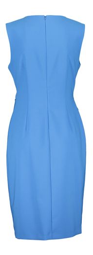 Blauwe jurk met goudkleurig detail Joseph Ribkoff