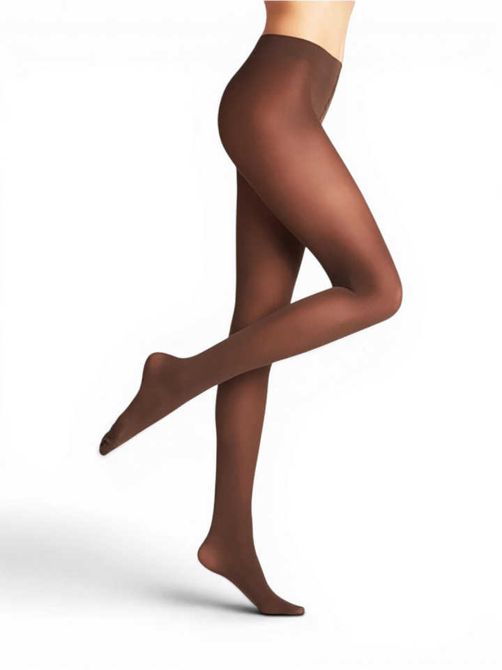 Bruine pure panty matt 50 den Falke