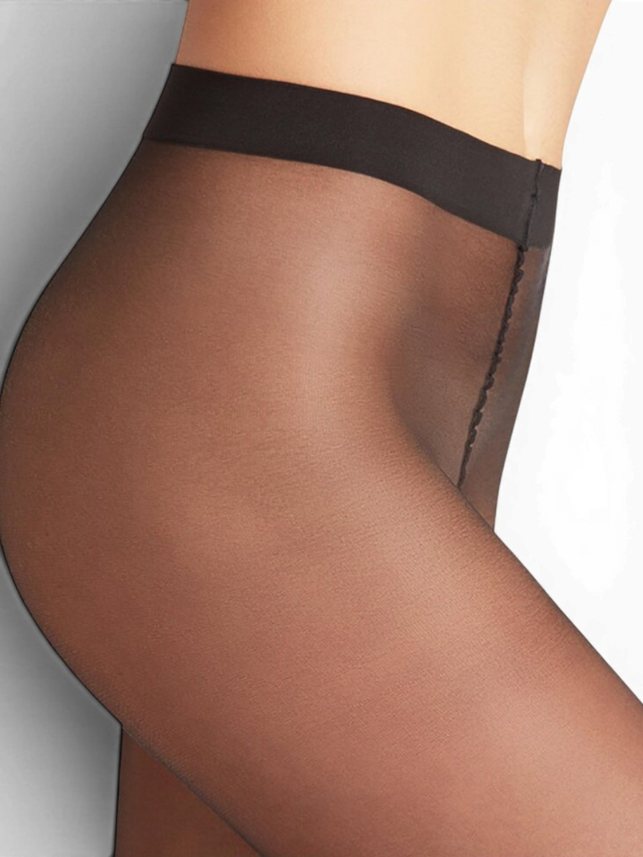 Zwarte panty pure mat 20 Falke