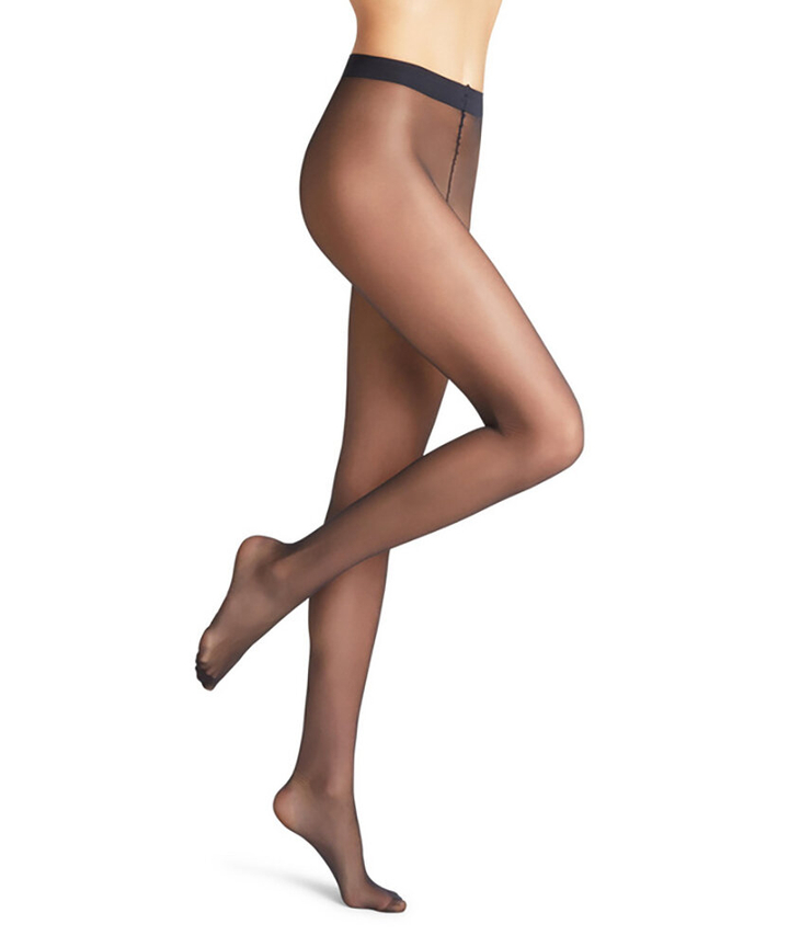 Blauwe panty pure mat 20 Falke