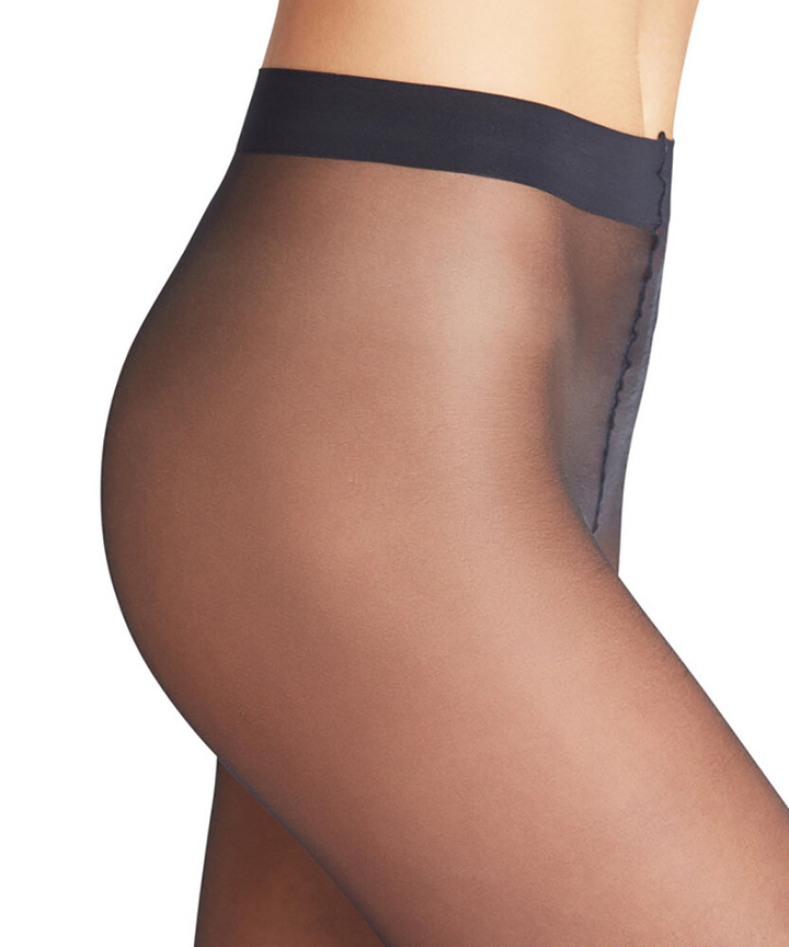 Blauwe panty pure mat 20 Falke