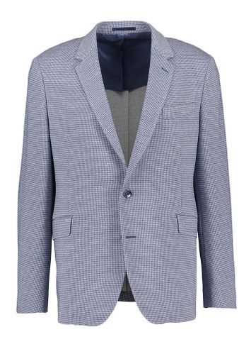 Blauwkleurige blazer met motief Hackett