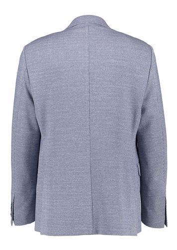 Blauwkleurige blazer met motief Hackett