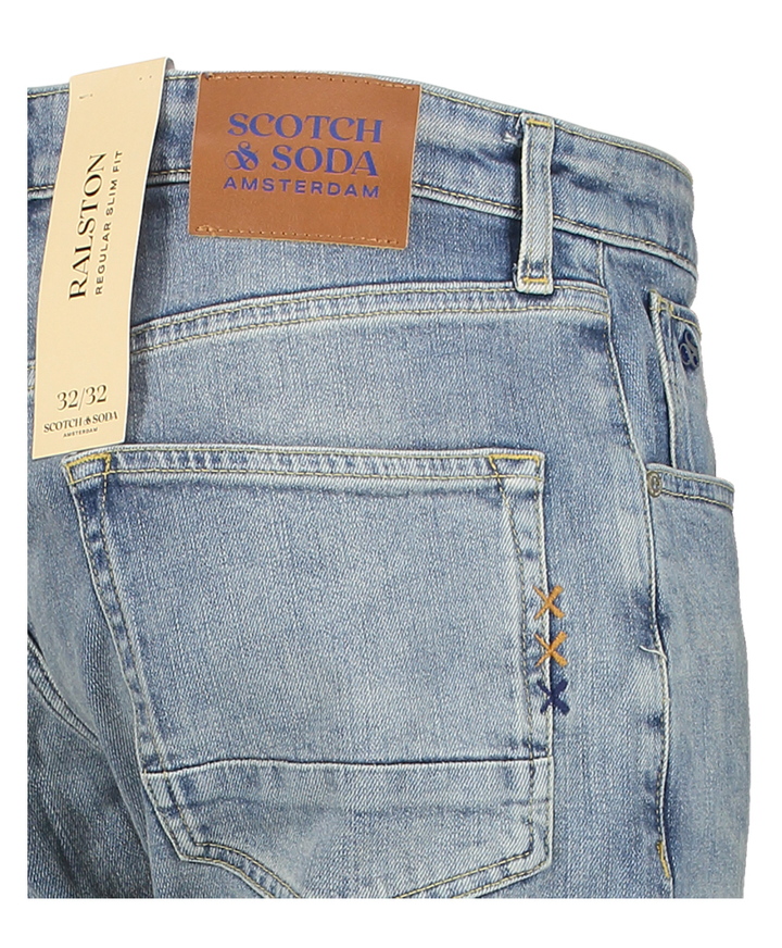 Licht blauwe slim fit jeans Scotch & Soda