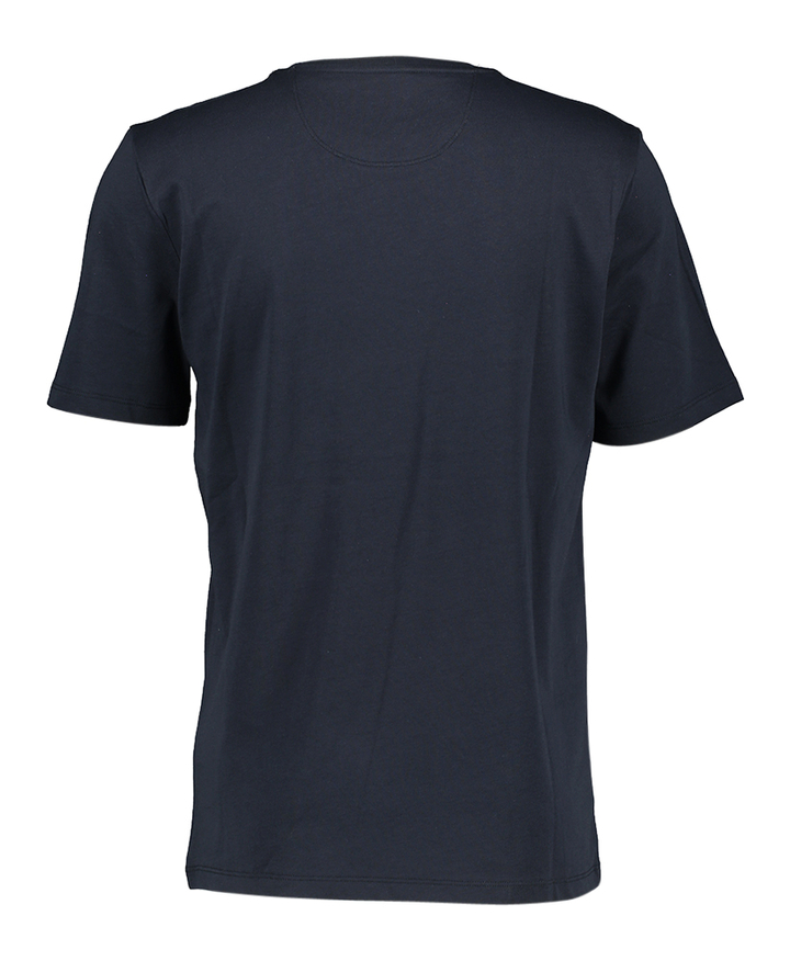 Donkerblauwe katoenen t-shirt met ronde hals Scotch & Soda