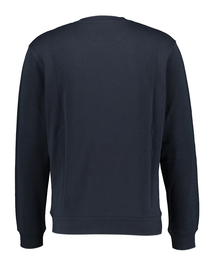 Donkerblauwe katoenen sweater met ronde hals Scotch & Soda