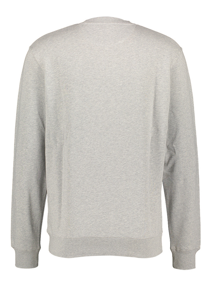 Lichtgrijze katoenen sweater met ronde hals Scotch & Soda