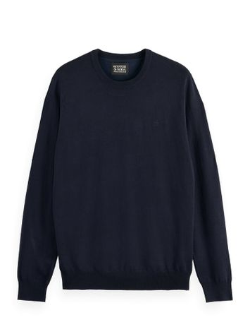 Donkerblauwe pull met ronde hals Scotch & Soda