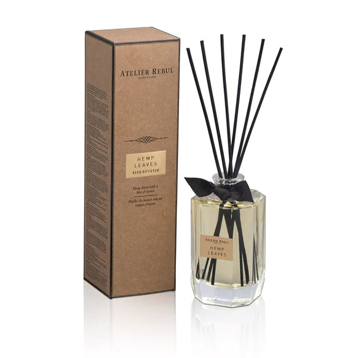 Hemp Leaves Geurstokjes 200ml Atelier Rebul