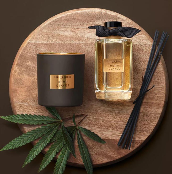 Hemp Leaves Geurstokjes 200ml Atelier Rebul