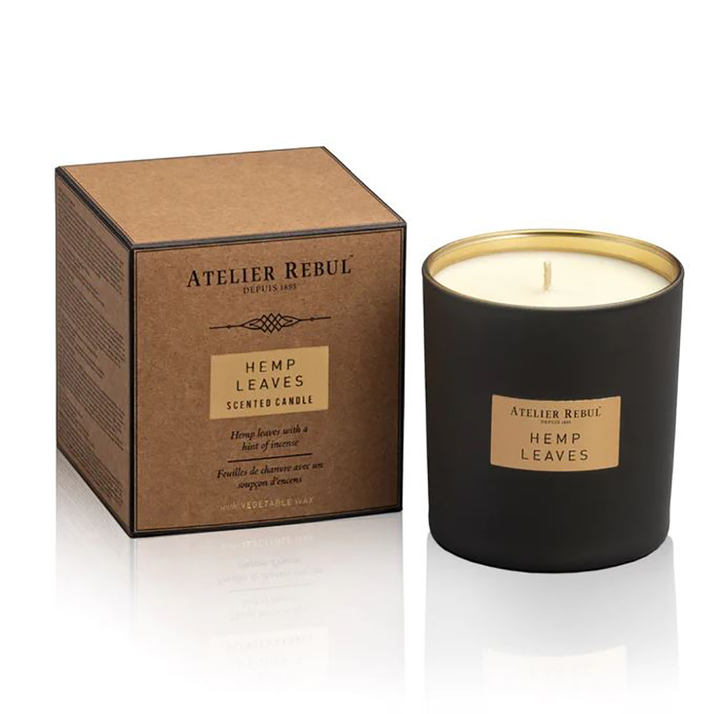 Hemp Leaves geurkaars 210g Atelier Rebul