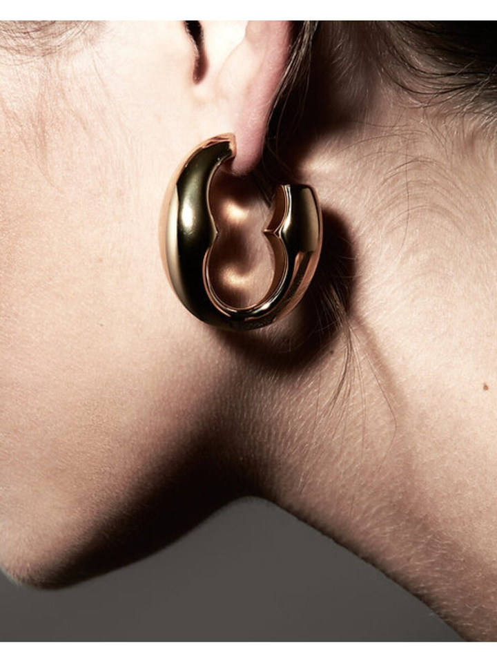 Phemy oorbellen goud Laurence Delvallez