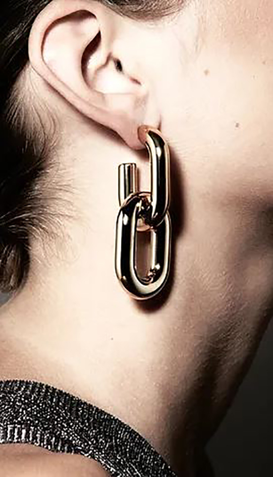 Lumen oorbellen goud Laurence Delvallez