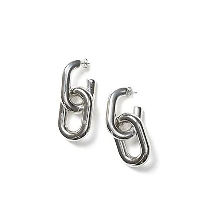 Lumen oorbellen zilver Laurence Delvallez