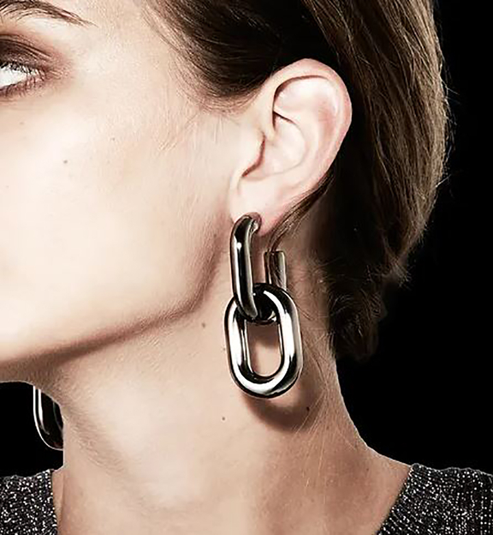 Lumen oorbellen zilver Laurence Delvallez