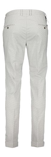 Lichtgrijze broek met subtiel motief Masons