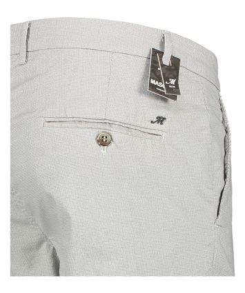 Lichtgrijze broek met subtiel motief Masons