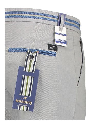 Lichtgrijze broek Masons