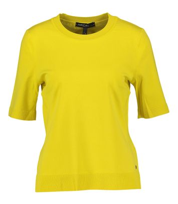 Gele t-shirt met ronde hals Marccain