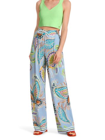 Multi-color wijde broek Marc Cain 