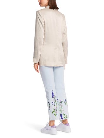 Beige metallic blazer met knoopsluiting Marc Cain collections 
