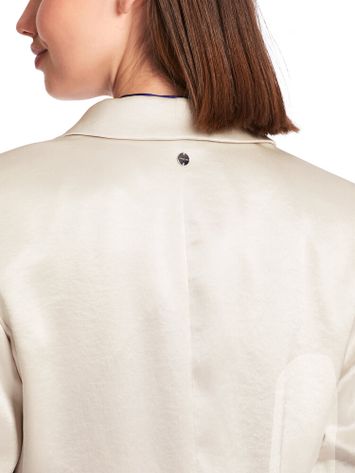 Beige metallic blazer met knoopsluiting Marc Cain collections 