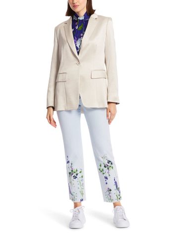 Beige metallic blazer met knoopsluiting Marc Cain collections 