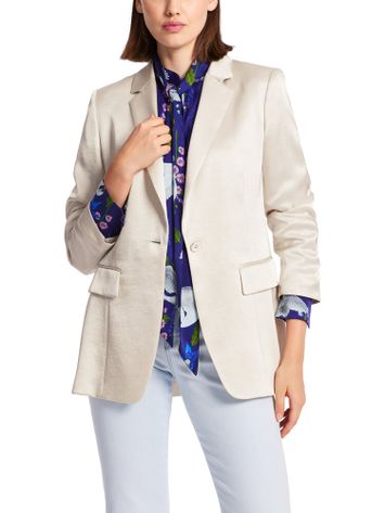 Beige metallic blazer met knoopsluiting Marc Cain collections 