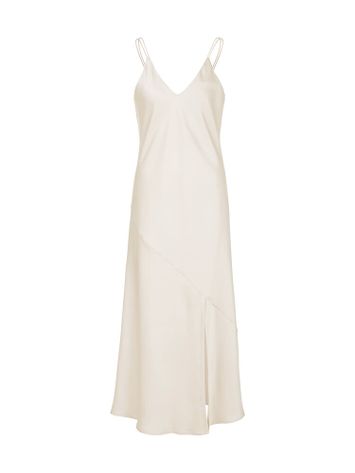 Beige satijnen kleed Marccain