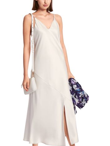 Beige satijnen kleed Marccain