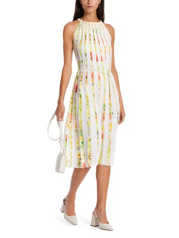 Multicolor jurk met plissé Marc Cain collections 