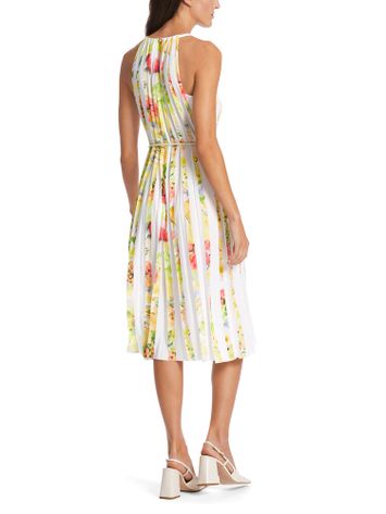 Multicolor jurk met plissé Marc Cain collections 