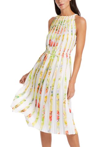Multicolor jurk met plissé Marc Cain collections 