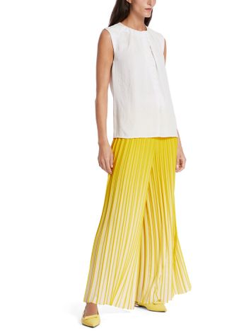 Ecrukleurige top met ruchedetail Marc Cain collections