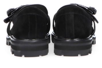 Zwarte suede mocassins met zwarte details Kurt Geiger 