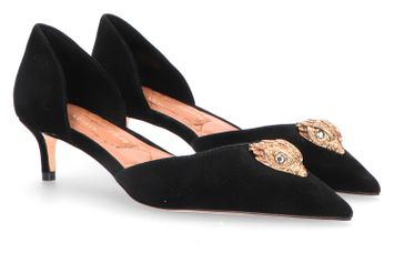 Zwarte pumps met goudkleurig detail Kurt Geiger