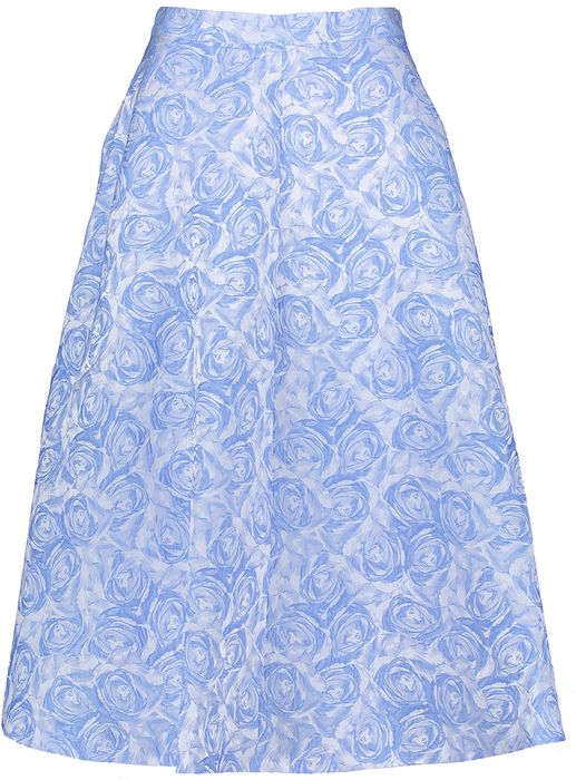 Blauwe rok met structuur in A lijn Saya Baum Und Pferdgarten