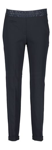 Donkerblauwe broek met omslag Kim Cambio