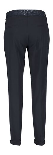 Donkerblauwe broek met omslag Kim Cambio