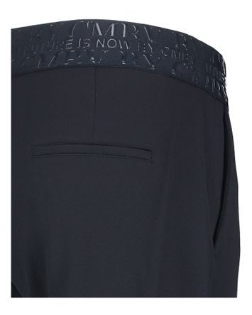 Donkerblauwe broek met omslag Kim Cambio