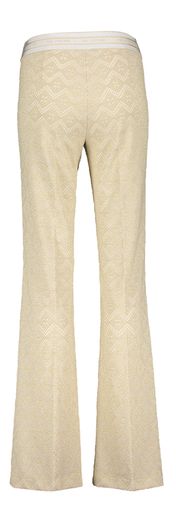 Goudkleurige gehaakte broek Francis Cambio