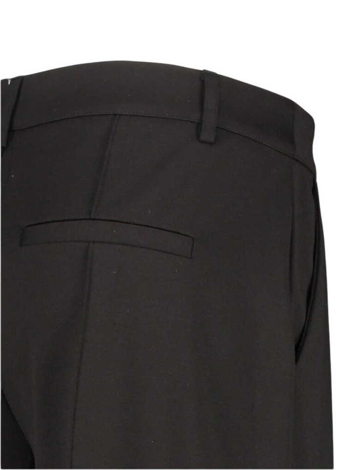 Zwarte broek met plooi vooraan Kate Sus Office Ichi