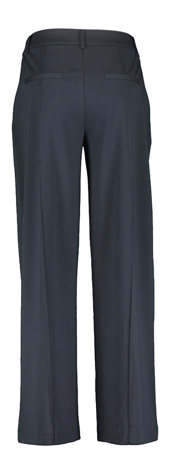 Donkerbelauwe broek met plooi vooraan Kate Sus Office Ichi