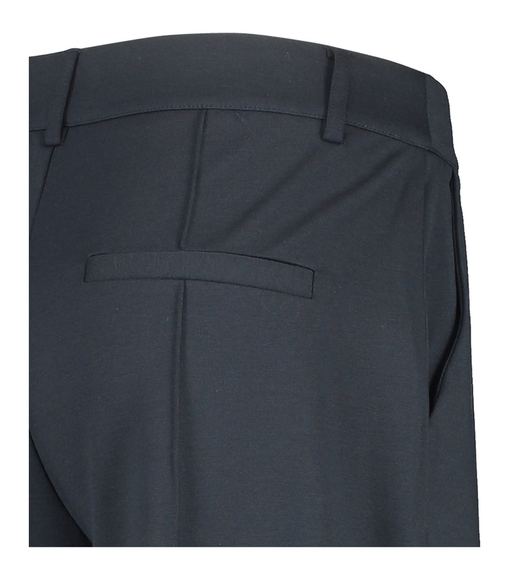 Donkerbelauwe broek met plooi vooraan Kate Sus Office Ichi