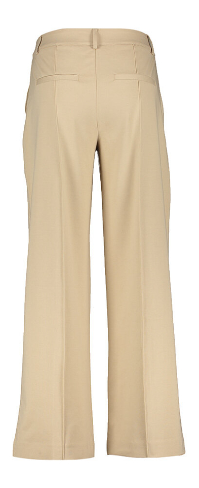Beige broek met bandplooien Kate Sus Office Ichi