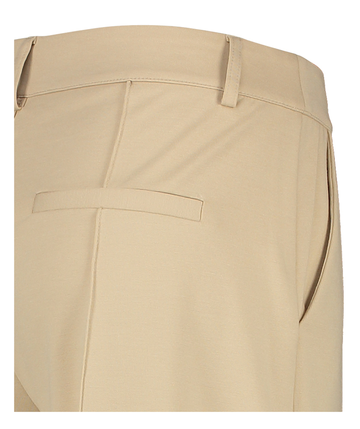Beige broek met bandplooien Kate Sus Office Ichi