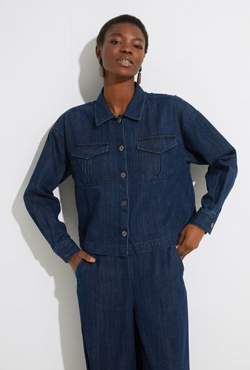 Jeans jacket met knopen Aubrey Ichi