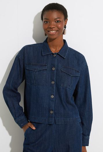 Jeans jacket met knopen Aubrey Ichi