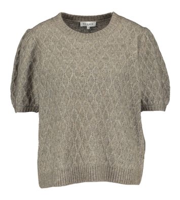 Warm grijs-beige trui met schakels Olly Six Ames