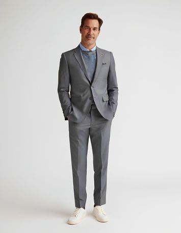 Donkergrijze blazer Roy Robson 
